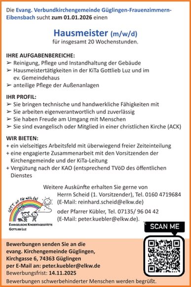 Hausmeister gesucht