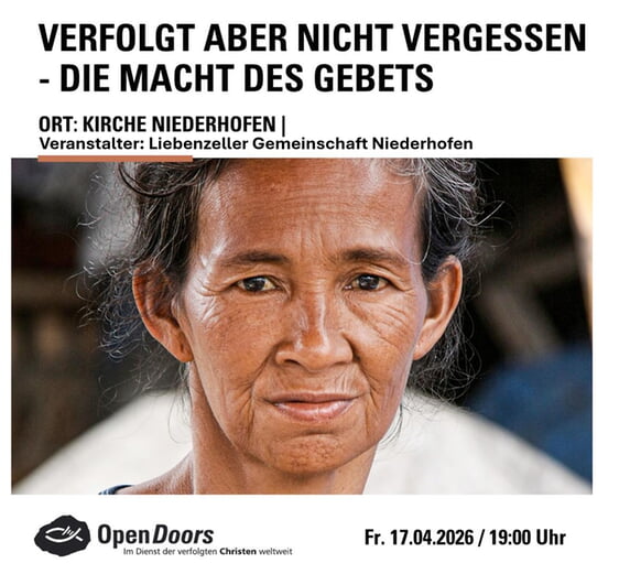 Verfolgt aber nicht Vergessen - die Macht des Gebets