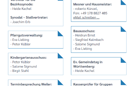 Verantwortliche Personen