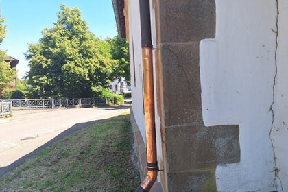 Danke f&uuml;r Reparatur der Fallrohre an der Leonhardskapelle&nbsp;